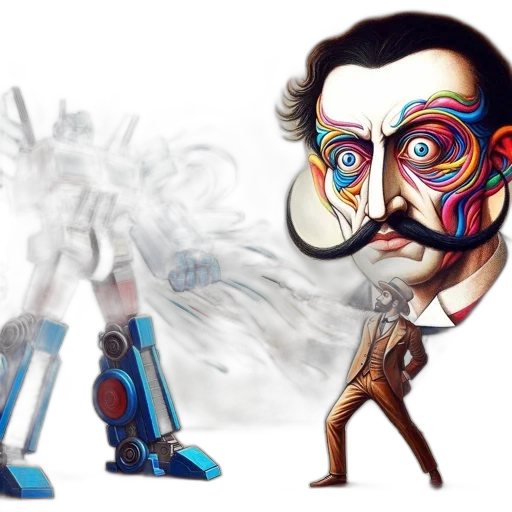 mask, robot, concept art, fantasy art transparent PNG cut-out