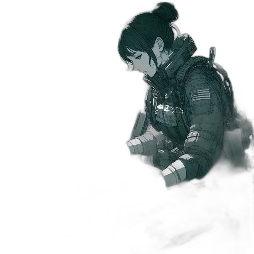 weapon, dragon, jacket, face transparent PNG cut-out