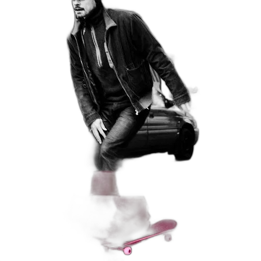 jacket, staff, robot, shoes transparent PNG cut-out