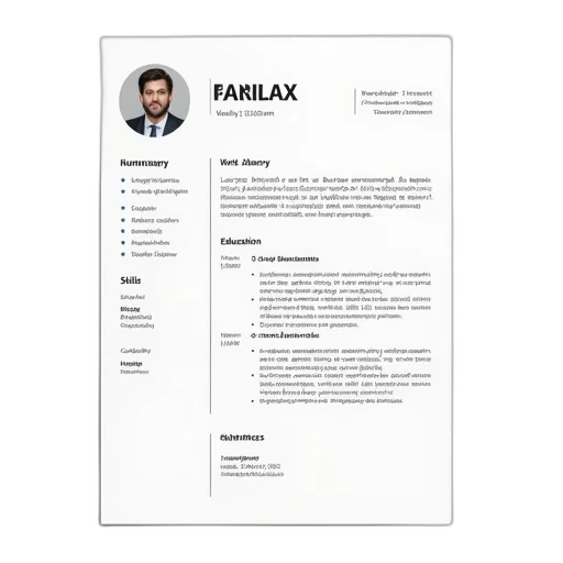 staff, modern, resume, template transparent PNG cut-out