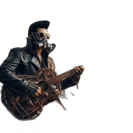 mask, jacket, robot, weapon transparent PNG cut-out