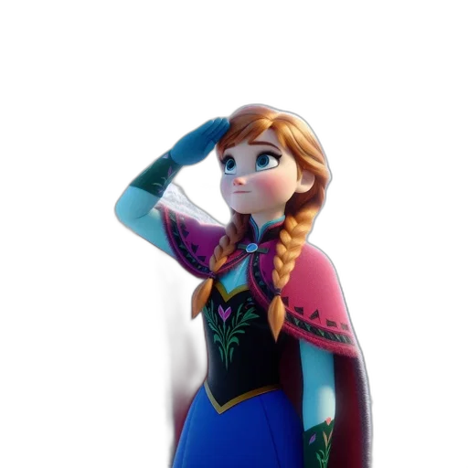 crown, dress, staff, face transparent PNG cut-out