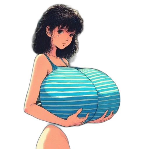 dress, weapon, umbrella, vaporwave transparent PNG cut-out