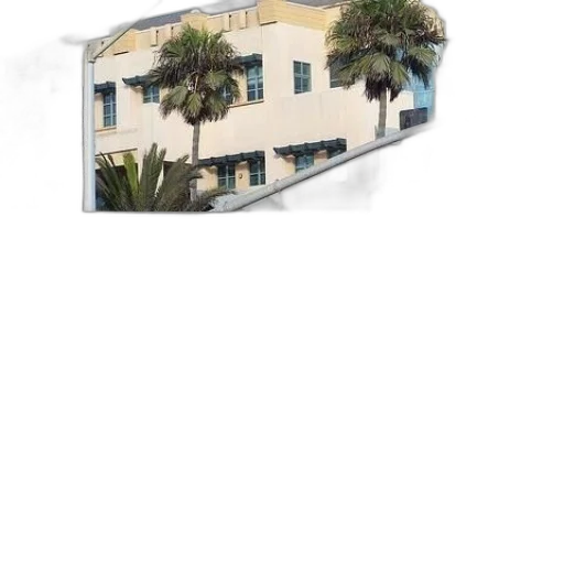 building, tree, umbrella, staff transparent PNG cut-out