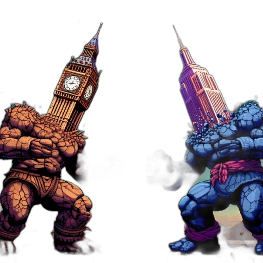 concept art, pixel art, comic book art, fantasy art transparent PNG cut-out