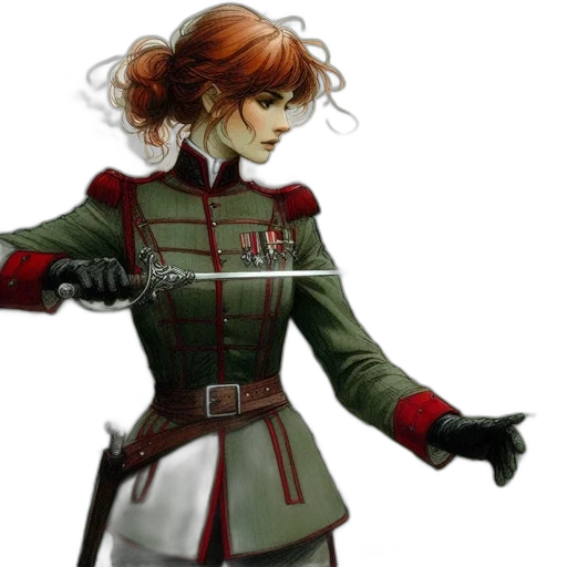 jacket, staff, concept art, fantasy art transparent PNG cut-out