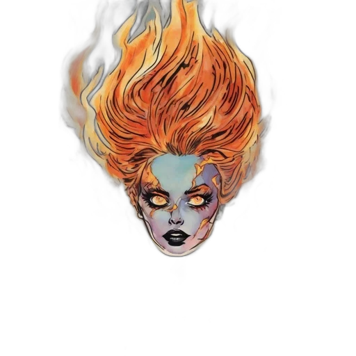 hair, mask, face, crown transparent PNG cut-out
