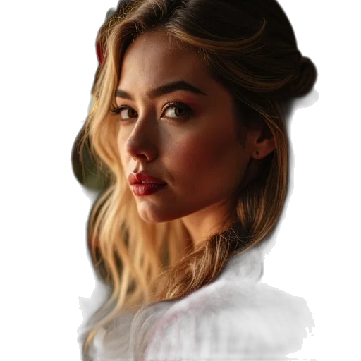 face, hair, crown, dress transparent PNG cut-out