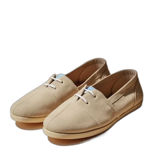 shoes, pair, beige, toms transparent PNG cut-out