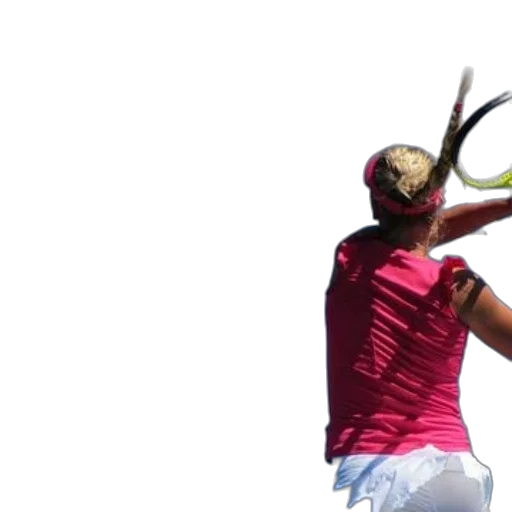 staff, tennis, player, pink transparent PNG cut-out