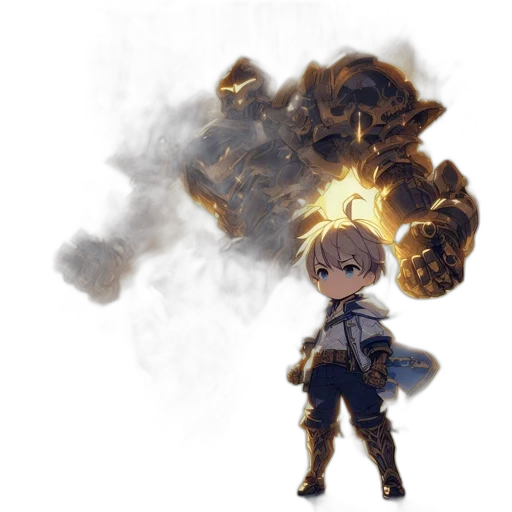 weapon, dragon, staff, jacket transparent PNG cut-out