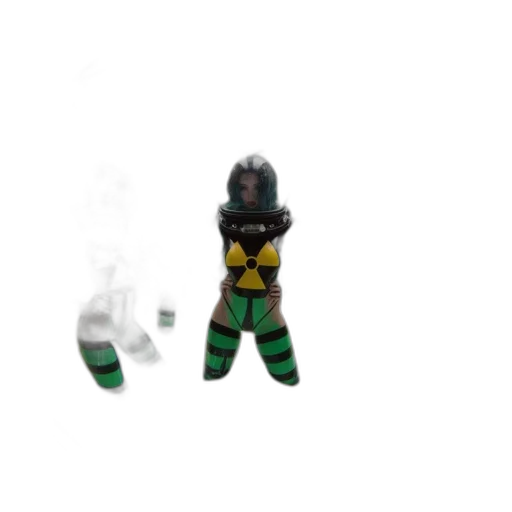 robot, mask, weapon, staff transparent PNG cut-out