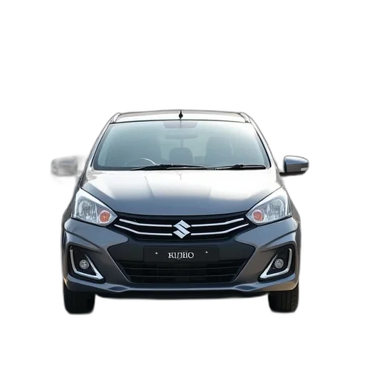 car, 3d render, front, grey transparent PNG cut-out