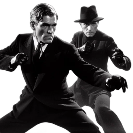 fire, two, men, engage transparent PNG cut-out