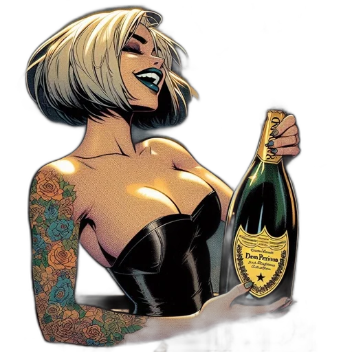 comic book art, cartoon, concept art, cyberpunk transparent PNG cut-out