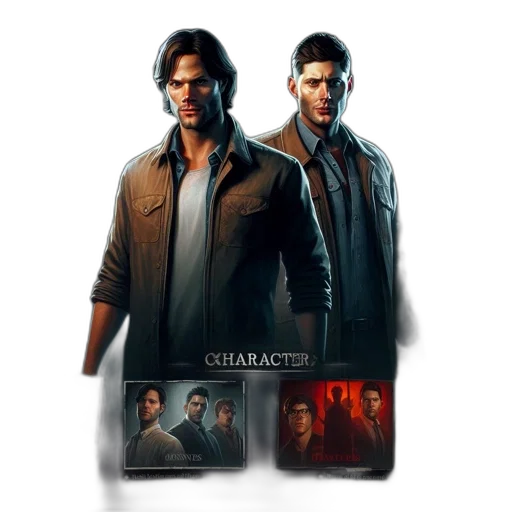 jacket, concept art, pixel art, two transparent PNG cut-out