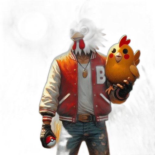 jacket, mask, animal, weapon transparent PNG cut-out