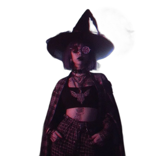 staff, dress, mask, hat transparent PNG cut-out