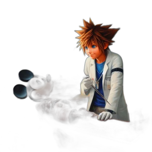 staff, weapon, jacket, robot transparent PNG cut-out