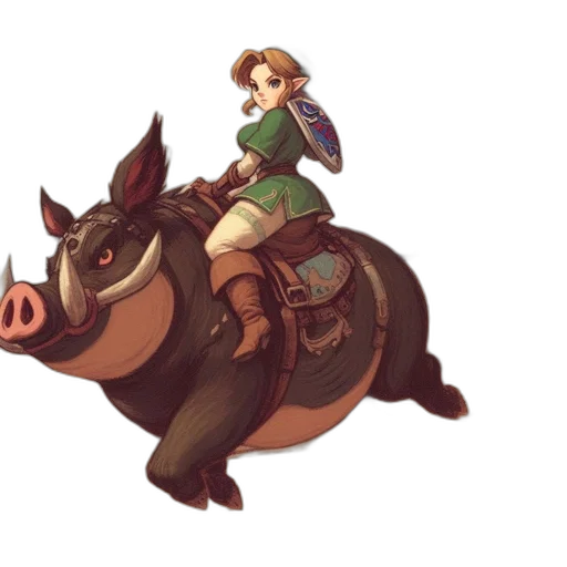 animal, concept art, pixel art, watercolor transparent PNG cut-out