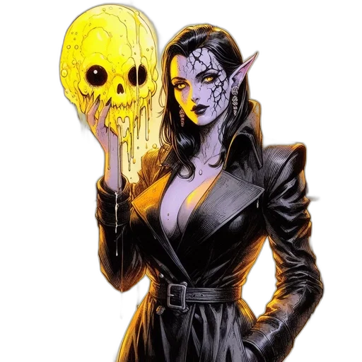 mask, comic book art, concept art, fantasy art transparent PNG cut-out