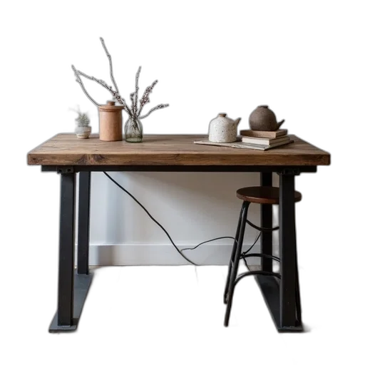 furniture, staff, 3d render, dark transparent PNG cut-out