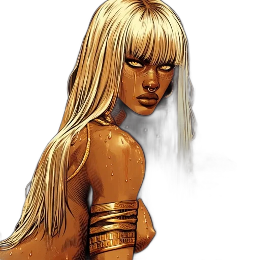 comic book art, concept art, fantasy art, photorealistic transparent PNG cut-out