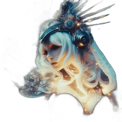 mask, dragon, creature, hair transparent PNG cut-out