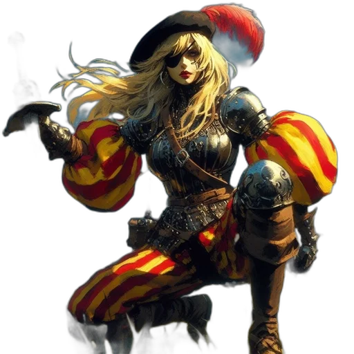 fantasy art, concept art, comic book art, pixel art transparent PNG cut-out