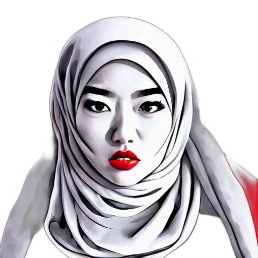 face, mask, photorealistic, comic book art transparent PNG cut-out