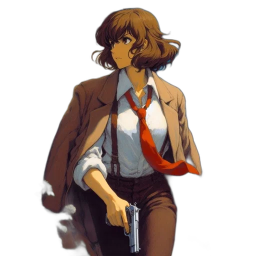 jacket, staff, weapon, concept art transparent PNG cut-out