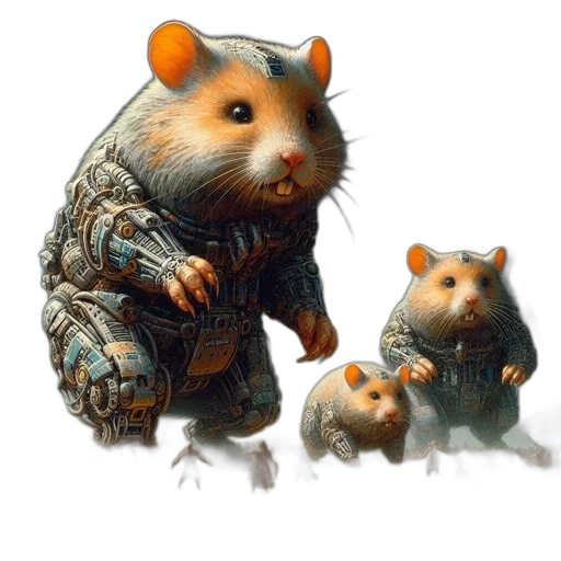 animal, concept art, fantasy art, 3d render transparent PNG cut-out