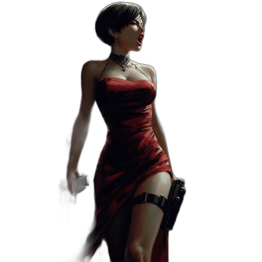 dress, concept art, photorealistic, 3d render transparent PNG cut-out