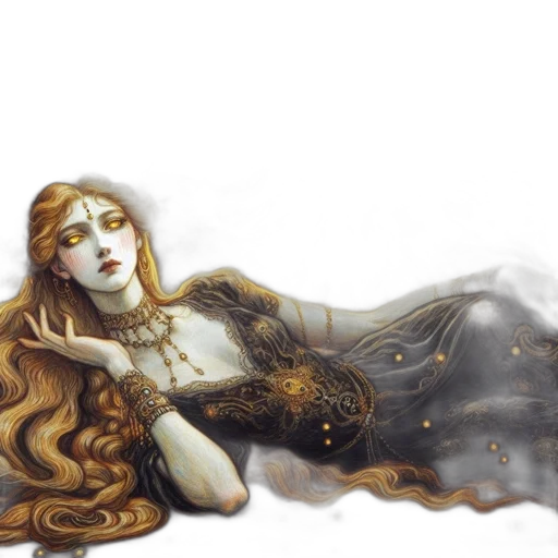 fantasy art, concept art, watercolor, oil painting transparent PNG cut-out