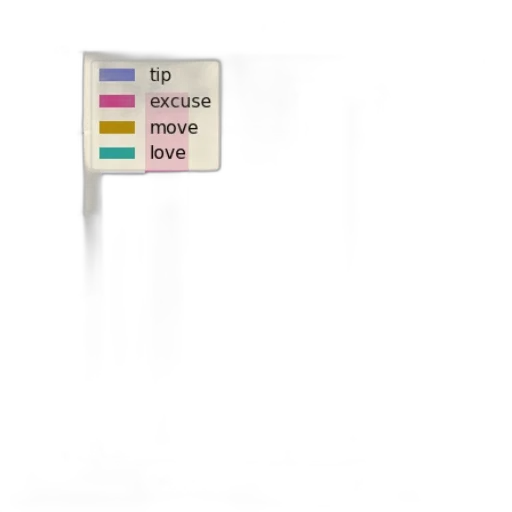 3d render, pastel, colorful, earth tones transparent PNG cut-out