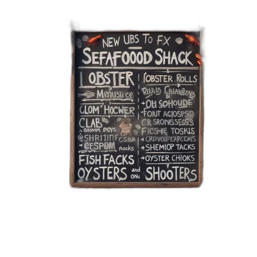 food, chalkboard, menu, board transparent PNG cut-out