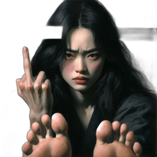 face, photorealistic, oil painting, comic book art transparent PNG cut-out