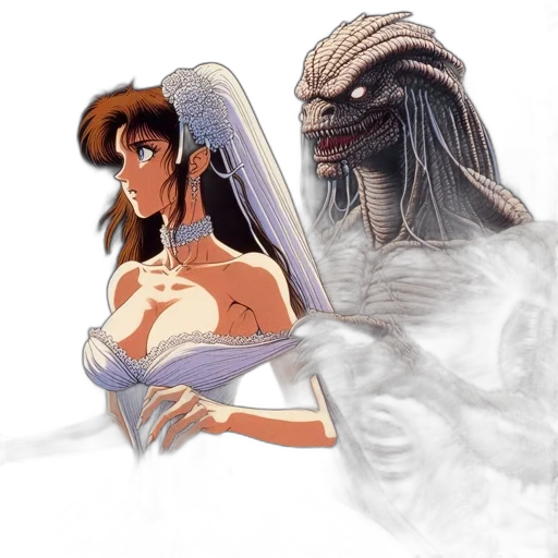 concept art, vaporwave, fantasy art, pixel art transparent PNG cut-out