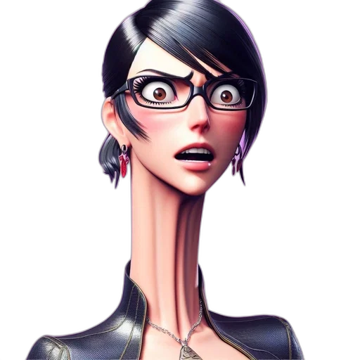 face, dress, staff, jewelry transparent PNG cut-out