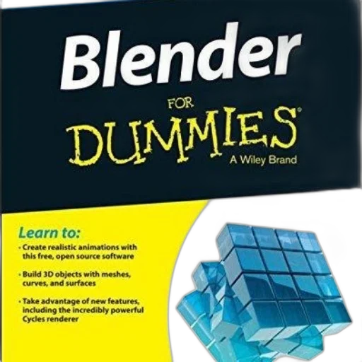 3d render, blender, dummies, book transparent PNG cut-out