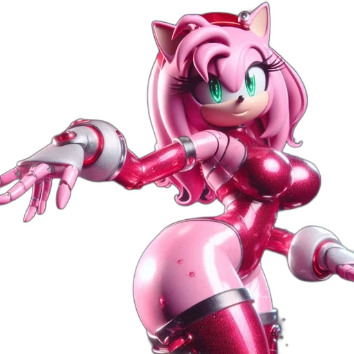robot, concept art, 3d render, vaporwave transparent PNG cut-out