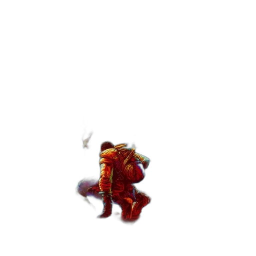 dragon, staff, weapon, creature transparent PNG cut-out