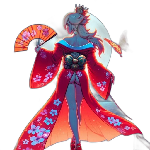 staff, dress, flower, concept art transparent PNG cut-out