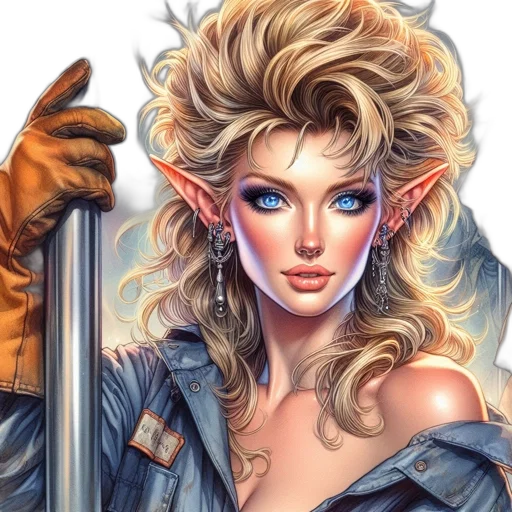 fantasy art, comic book art, concept art, photorealistic transparent PNG cut-out