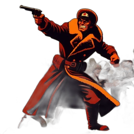 jacket, weapon, concept art, comic book art transparent PNG cut-out