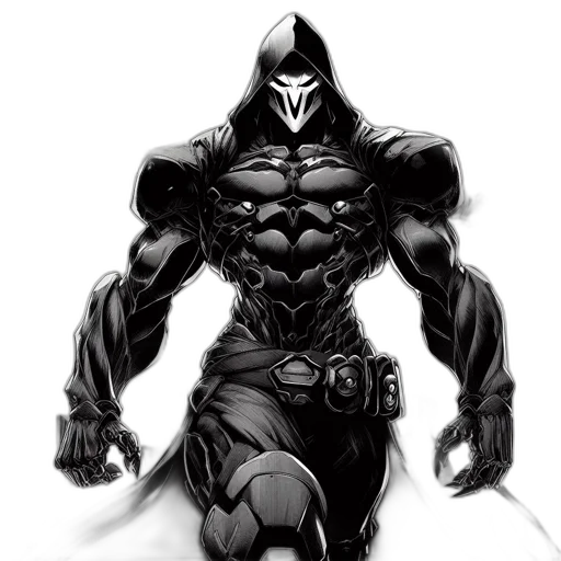 mask, robot, weapon, comic book art transparent PNG cut-out