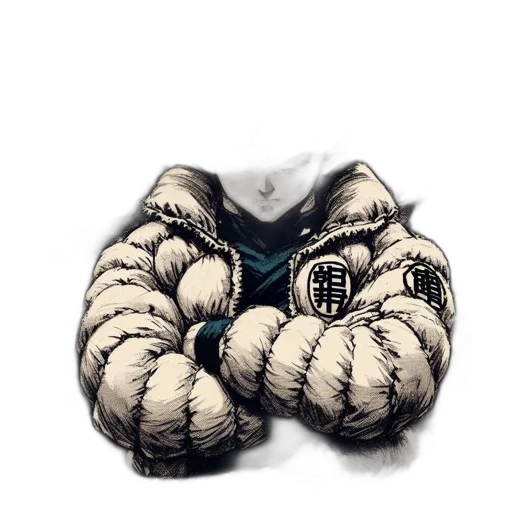 jacket, jewelry, mask, hair transparent PNG cut-out
