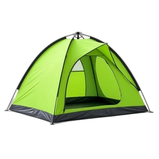 umbrella, 3d render, bright, green transparent PNG cut-out
