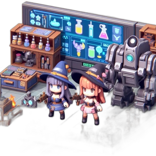 robot, furniture, weapon, staff transparent PNG cut-out