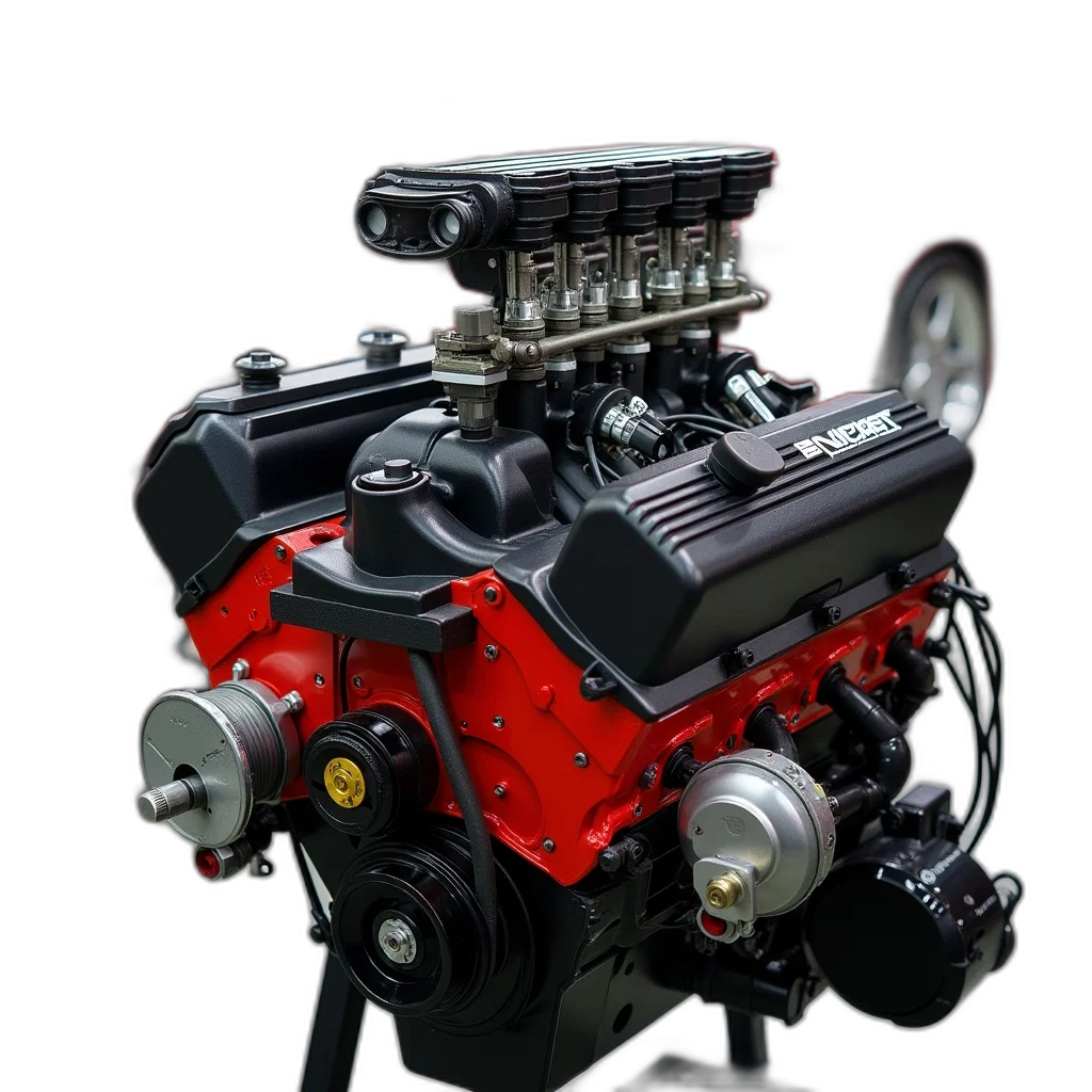 car, robot, 3d render, close-up transparent PNG cut-out